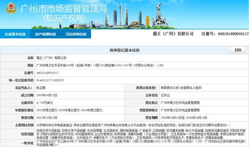霸王廣州公司因登記地址無法聯(lián)系再次被列為經(jīng)營異常